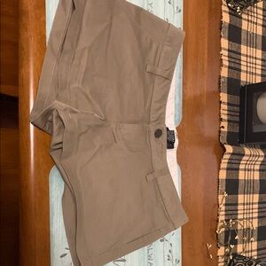 Volcom Beige and White Shorts